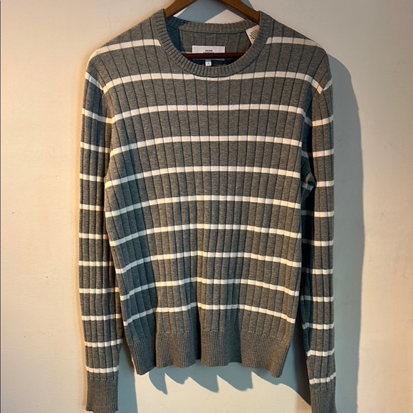 Men's Jack Spade Gray Striped Sweater - Picture 1 of 5